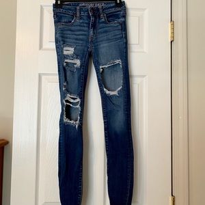 2 for $10🦋Ripped American eagle jeggings